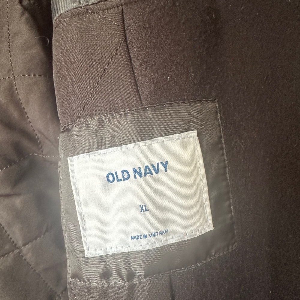 Old Navy Black Double-Breasted Pea Coat - Picture 3 of 3